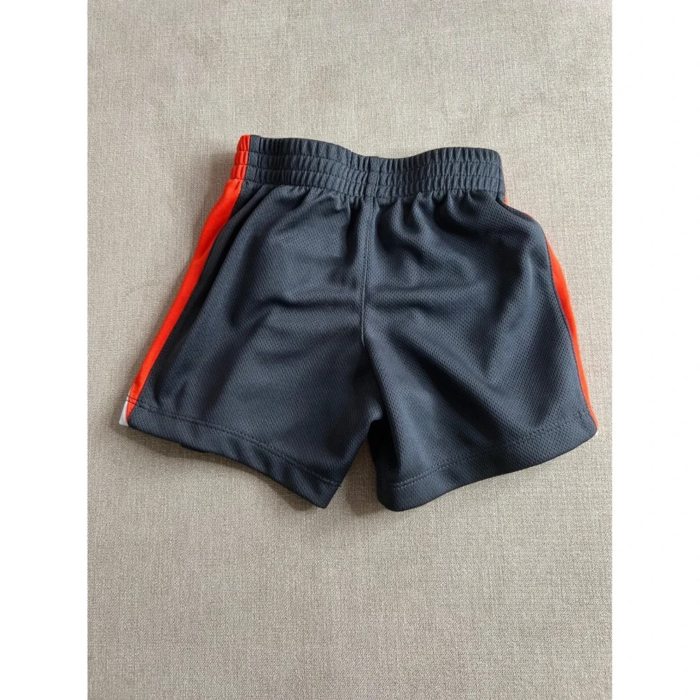 Nike Baby Boys Mesh Athletic Shorts Grey Orange White 18M 80-85cm